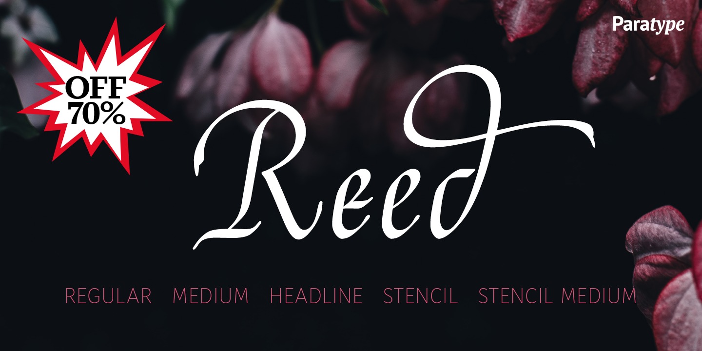 Reed Regular Font preview